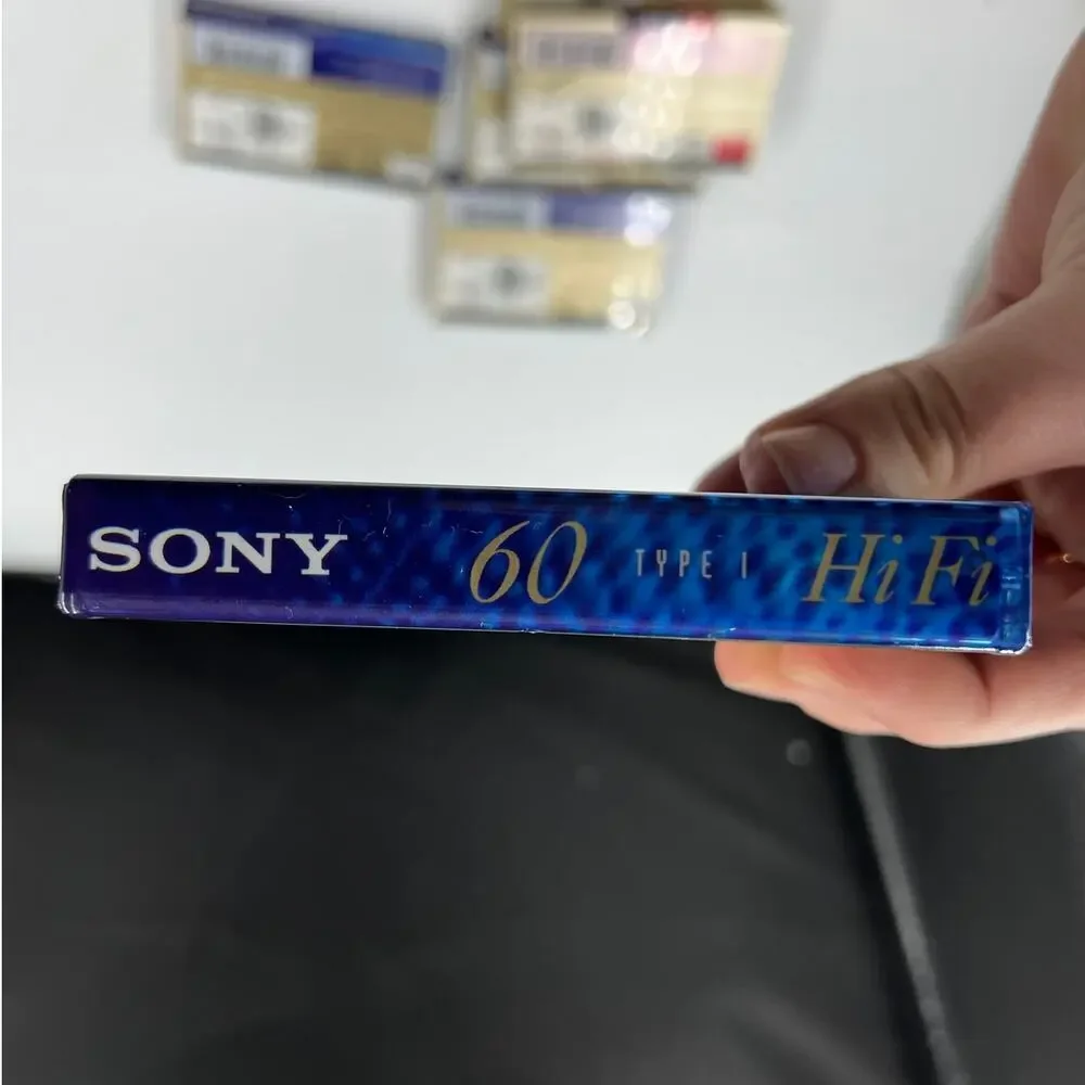 Sony Lot 6‎ Sealed NEW Blank Cassette Tapes HF HiFi Normal Bias 60 Minutes UX